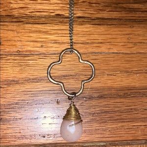 rose stone necklace